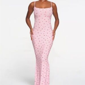 Skims cherry ribbed soft dress SOLD OUT new